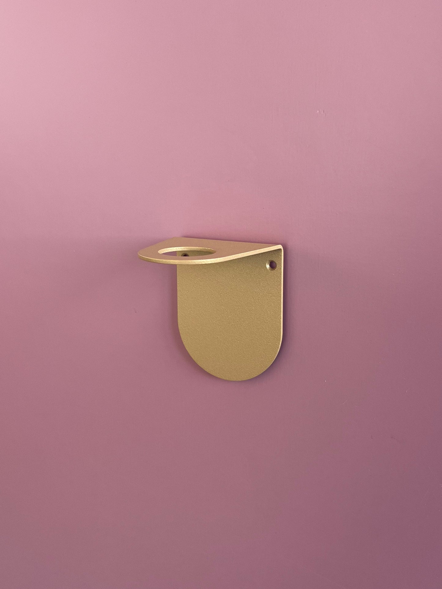 support flacon en aluminium doré sans perçage 