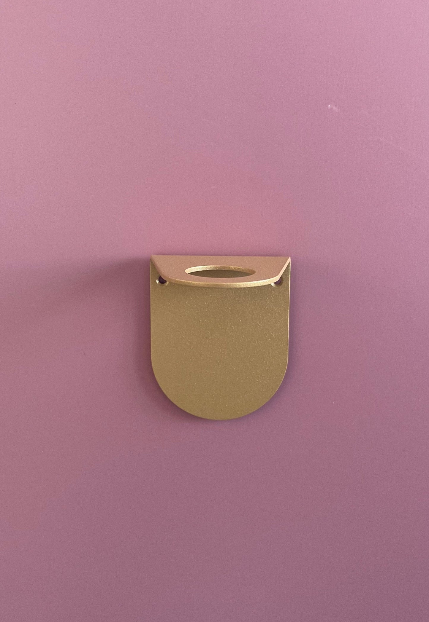 support porte flacon doré avec fixation adhésive 