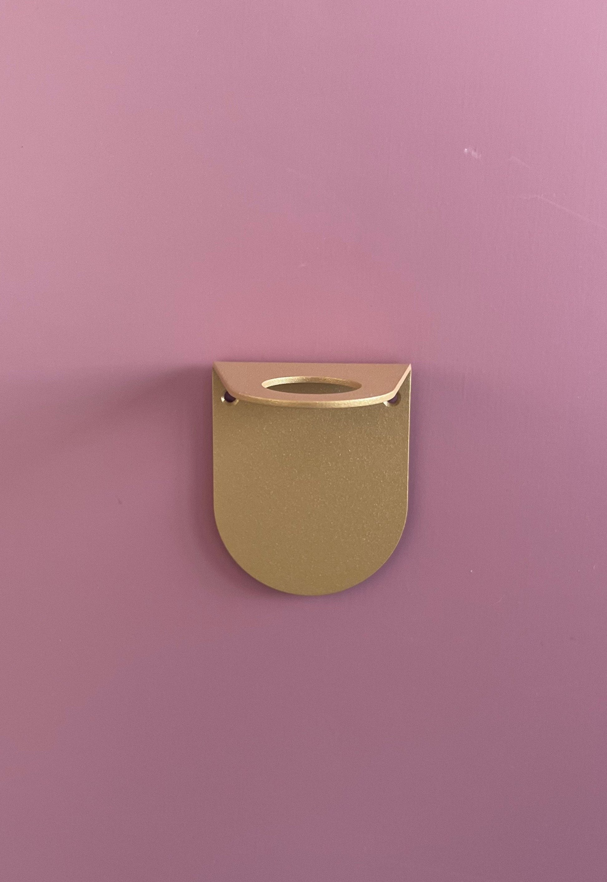 support porte flacon doré avec fixation adhésive 