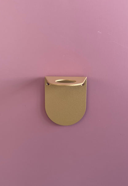 support porte flacon doré avec fixation adhésive 